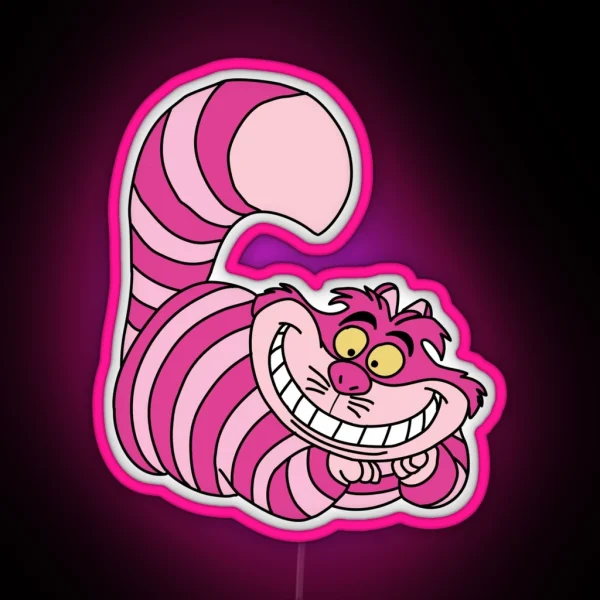 Cheshire Cat From Alice In Wonderland RGB Neon Sign