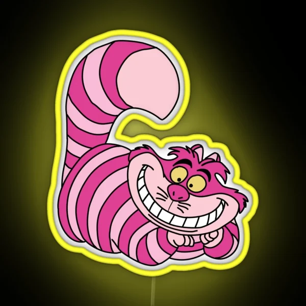 Cheshire Cat From Alice In Wonderland RGB Neon Sign