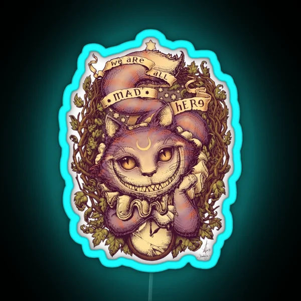 CHESHIRE CAT RGB Neon Sign