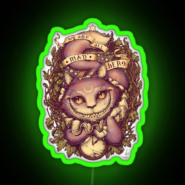 CHESHIRE CAT RGB Neon Sign