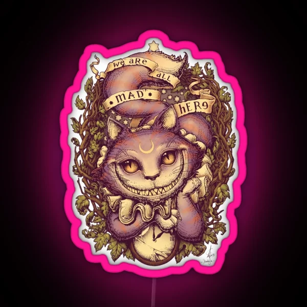 CHESHIRE CAT RGB Neon Sign