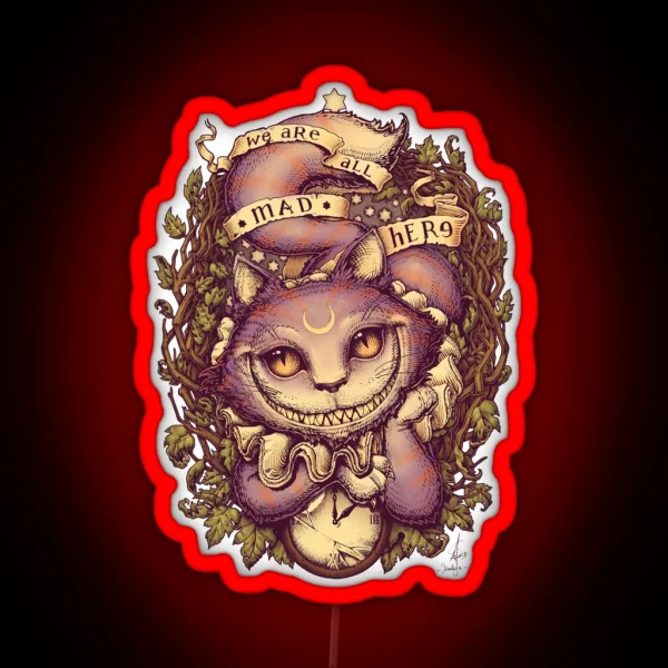 CHESHIRE CAT RGB Neon Sign