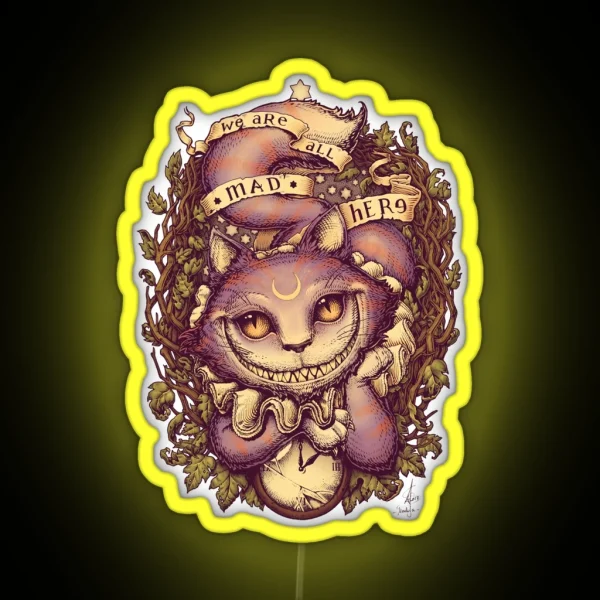 CHESHIRE CAT RGB Neon Sign