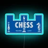 Vintage Chicago Music Iconic Label Chess Records Colorful Electric Sign