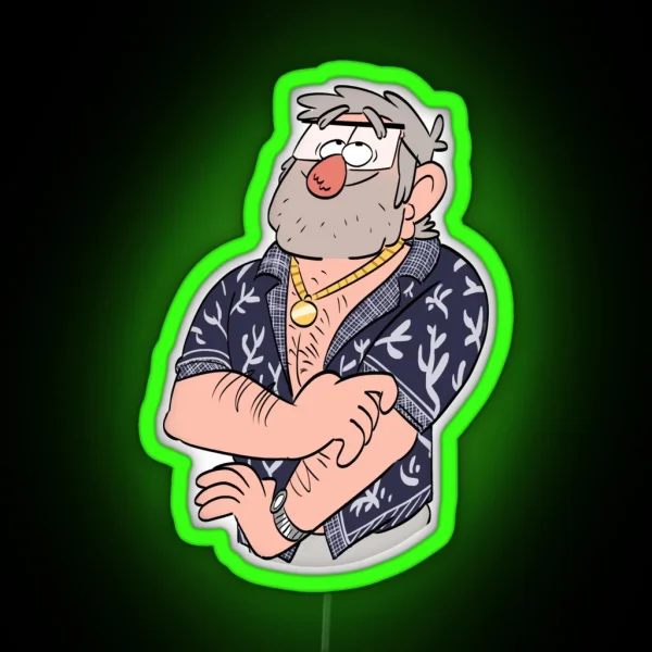 Chest And Arms RGB Neon Sign
