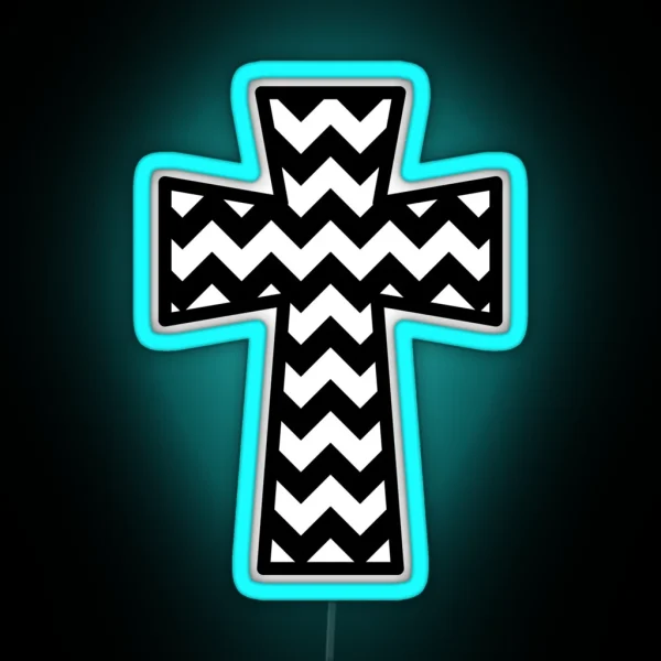 Chevron Cross RGB Neon Sign