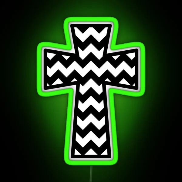Chevron Cross RGB Neon Sign
