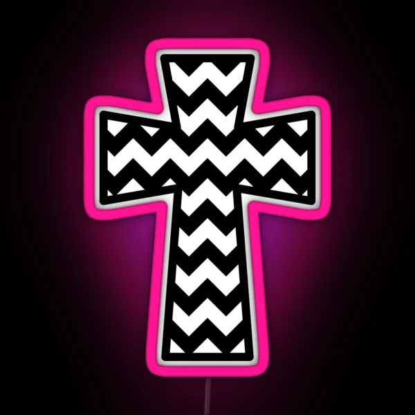 Chevron Cross RGB Neon Sign