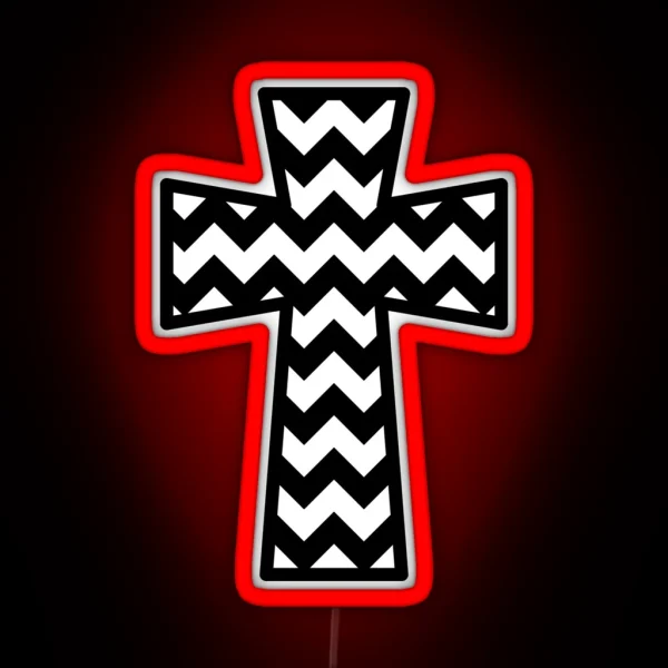 Chevron Cross RGB Neon Sign