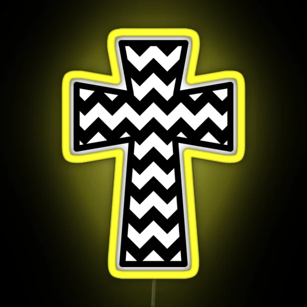 Chevron Cross RGB Neon Sign
