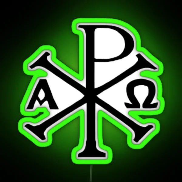 Chi Rho Alpha Omega RGB Neon Sign