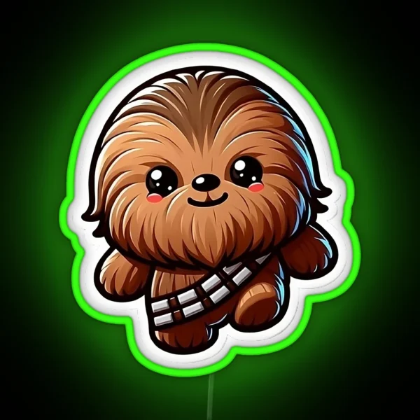 Chibi Chewbacca RGB Neon Sign