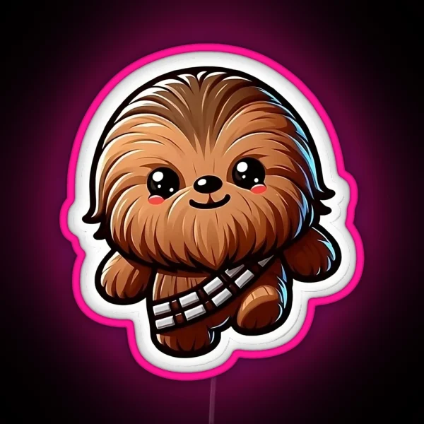 Chibi Chewbacca RGB Neon Sign