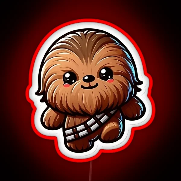 Chibi Chewbacca RGB Neon Sign