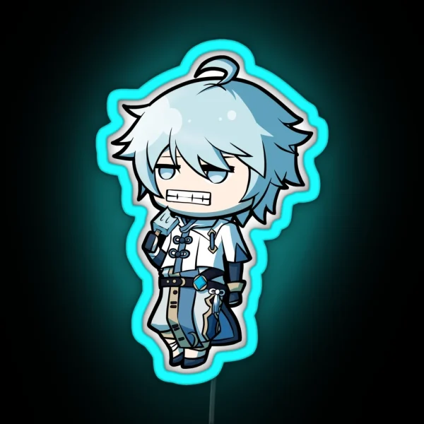 Chibi Chongyun Genshin Impact RGB Neon Sign