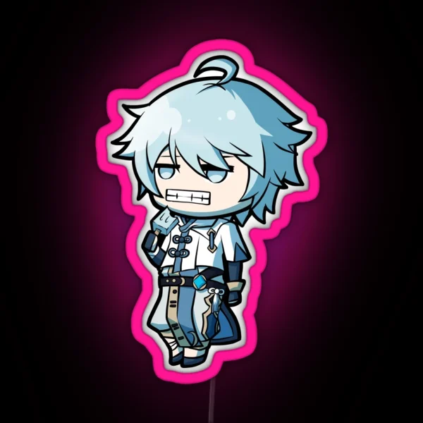 Chibi Chongyun Genshin Impact RGB Neon Sign