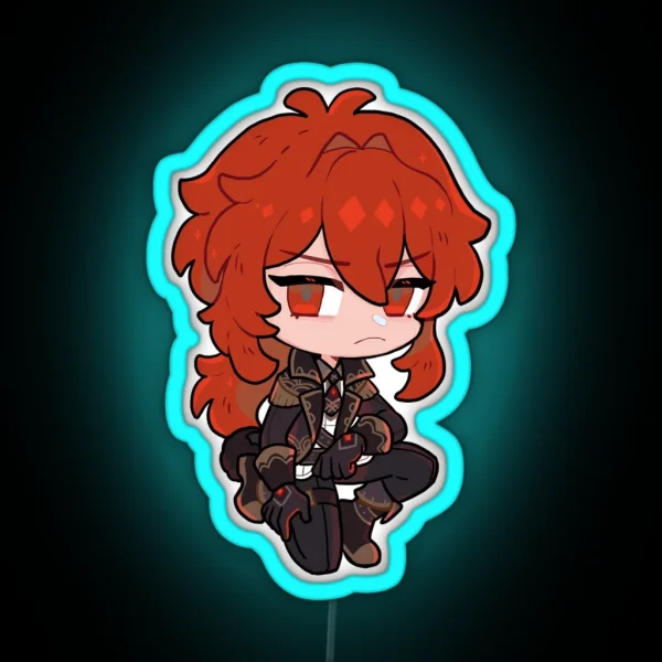 Chibi DILUC RGB Neon Sign