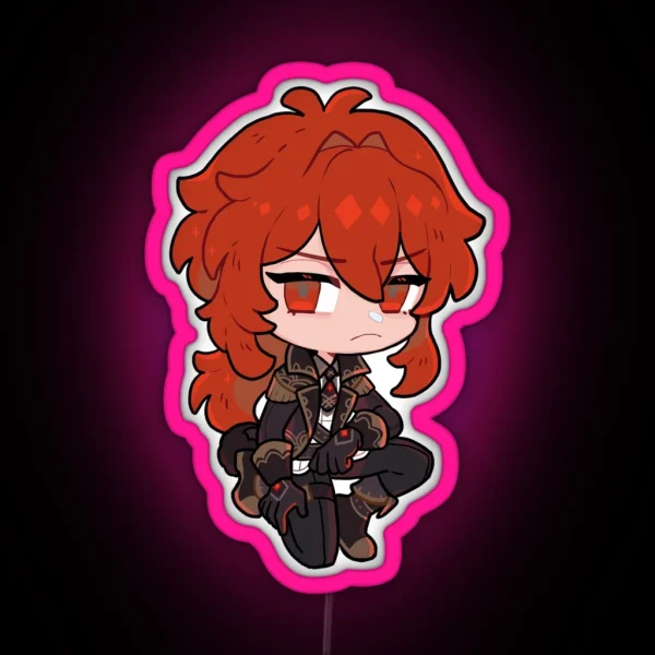 Chibi DILUC RGB Neon Sign