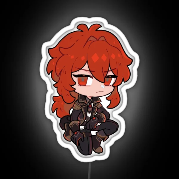 Chibi DILUC RGB Neon Sign