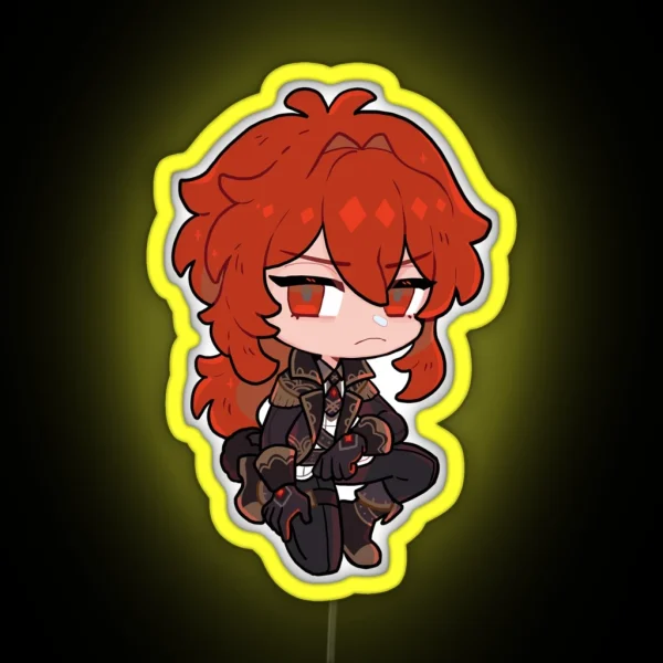 Chibi DILUC RGB Neon Sign