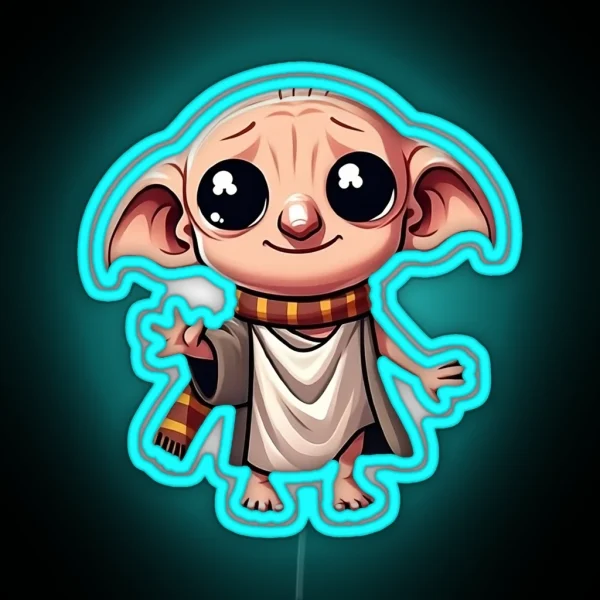 Chibi Dobby RGB Neon Sign