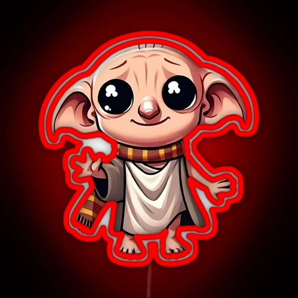 Chibi Dobby RGB Neon Sign