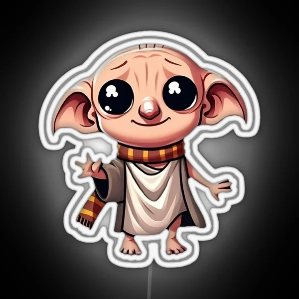 Chibi Dobby RGB Neon Sign