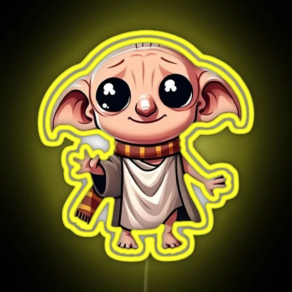 Chibi Dobby RGB Neon Sign