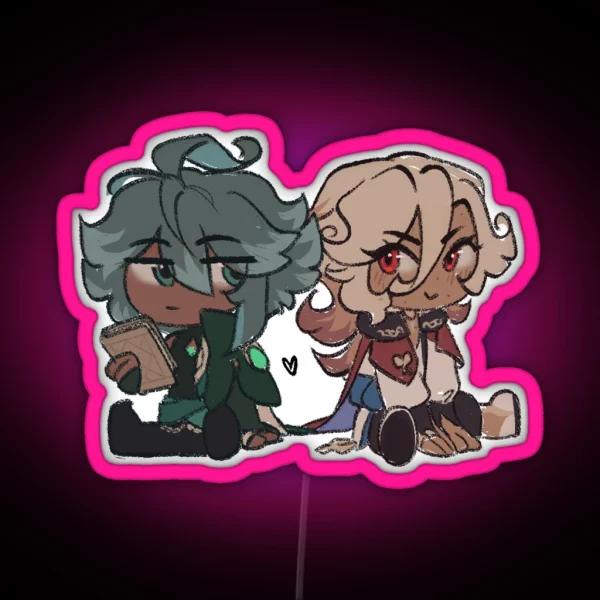 Chibi Haikaveh RGB Neon Sign