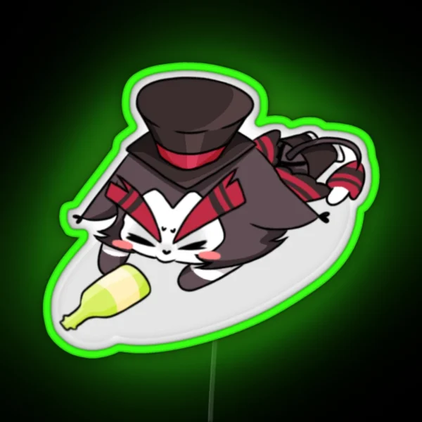 Chibi Husk Flop RGB Neon Sign