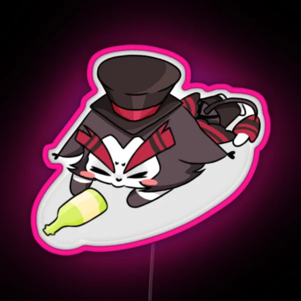Chibi Husk Flop RGB Neon Sign