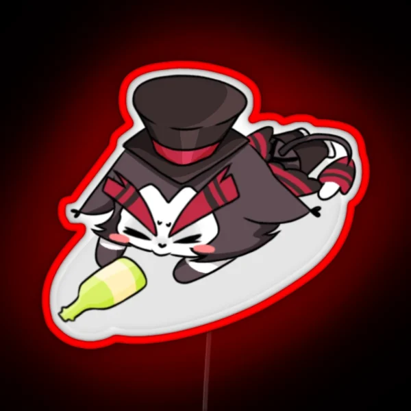 Chibi Husk Flop RGB Neon Sign