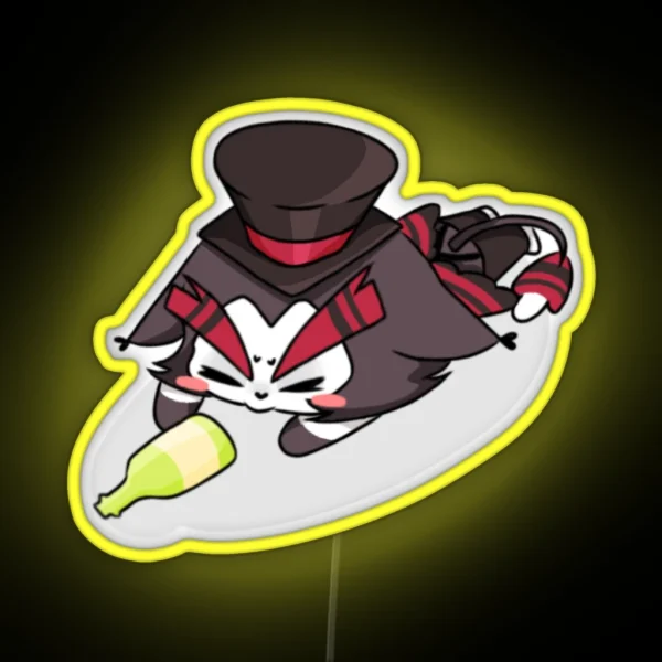 Chibi Husk Flop RGB Neon Sign