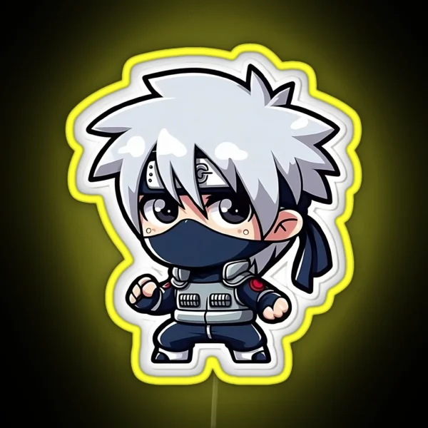 Chibi Kakashi RGB Neon Sign