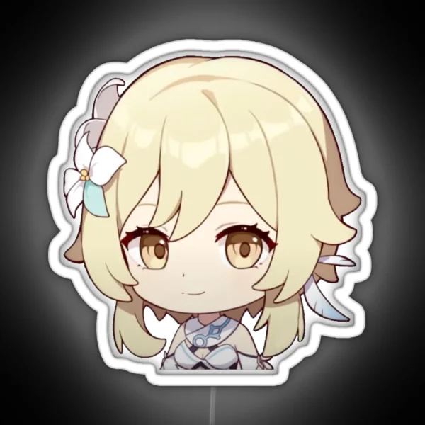 Chibi Lumine Genshin Impact RGB Neon Sign