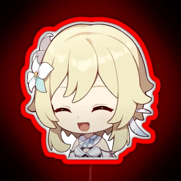 Chibi Lumine Genshin Impact RGB Neon Sign
