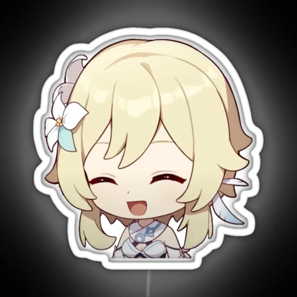Chibi Lumine Genshin Impact RGB Neon Sign