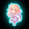 Chibi Character Neon Sign with Color-Changing RGB LED Lighting Technology