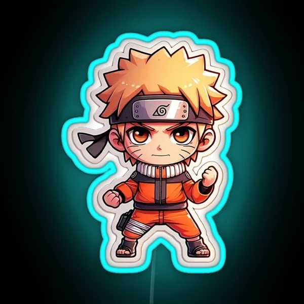 Chibi Naruto RGB Neon Sign