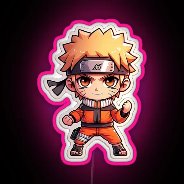 Chibi Naruto RGB Neon Sign