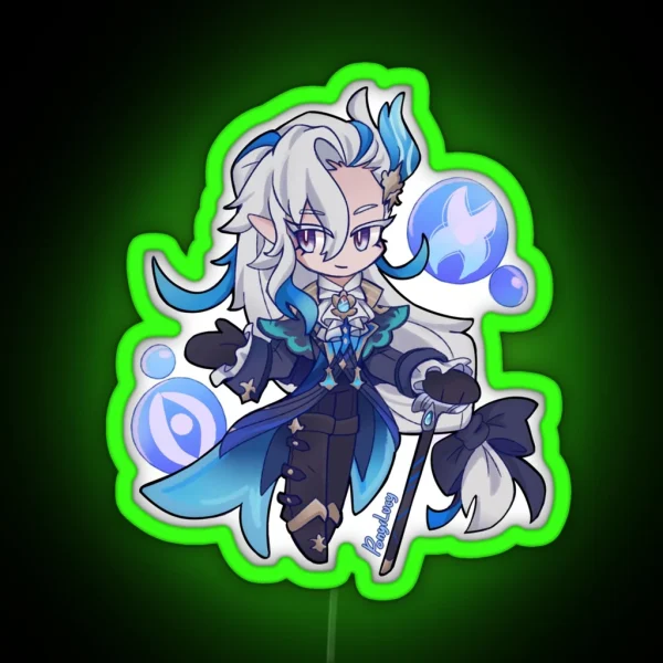Chibi Neuvillette RGB Neon Sign