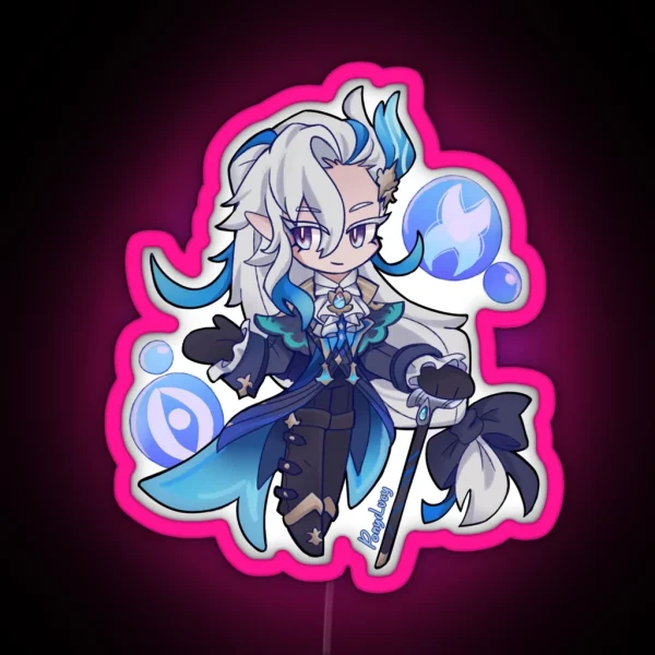 Chibi Neuvillette RGB Neon Sign