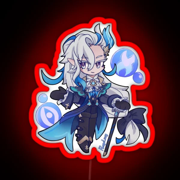 Chibi Neuvillette RGB Neon Sign