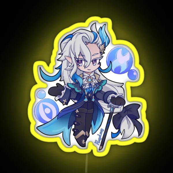 Chibi Neuvillette RGB Neon Sign