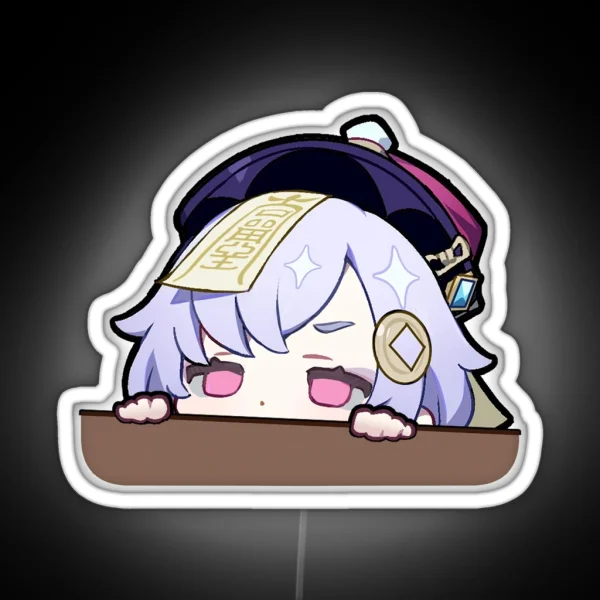 Chibi Qiqi Genshin Impact RGB Neon Sign