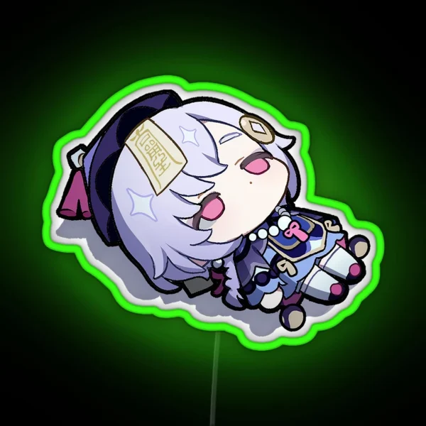 Chibi Qiqi Genshin Impact RGB Neon Sign