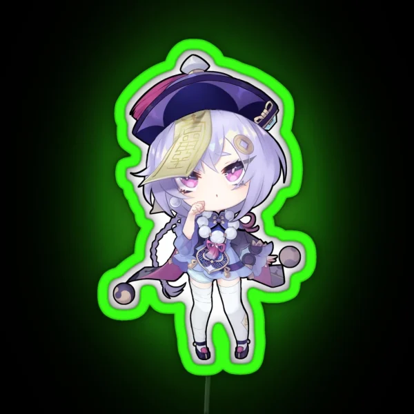 Chibi Qiqi RGB Neon Sign