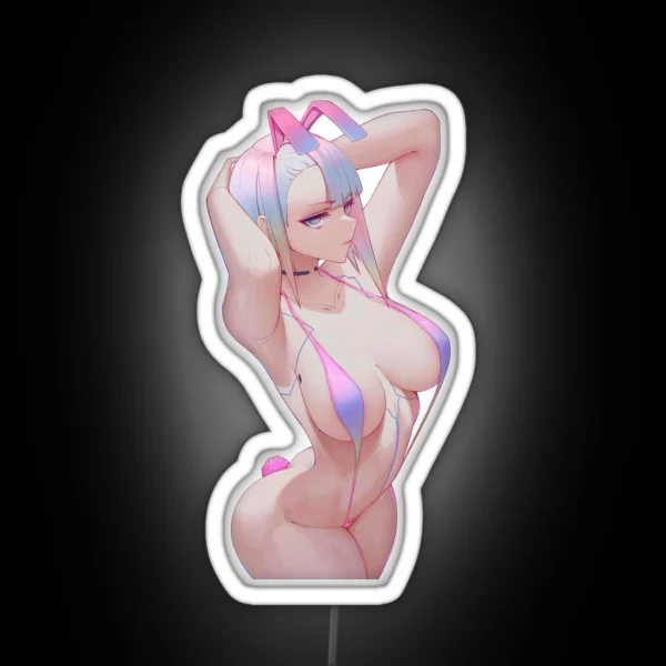 Chibi Rebecca Cyberpunk Edgerunners Cyberpunk RGB Neon Sign