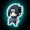 Unique Chibi Sasuke Character Illuminated RGB Neon Light Wall Decoration
