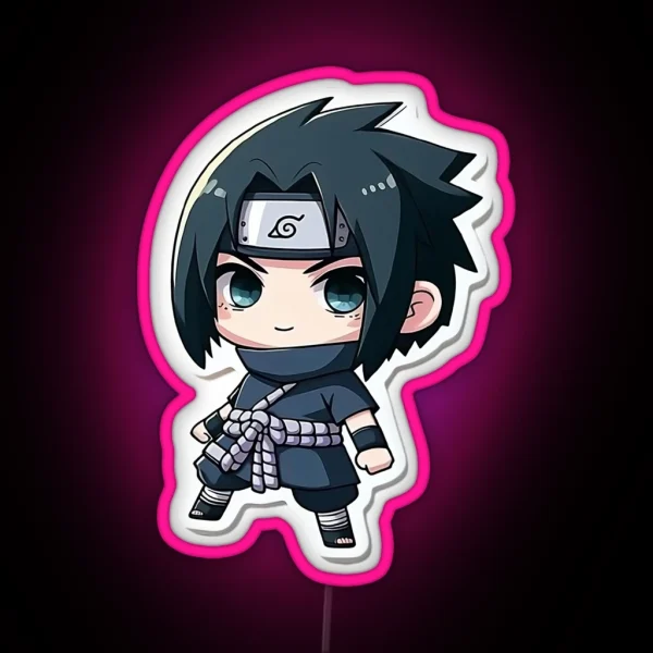 Chibi Sasuke RGB Neon Sign